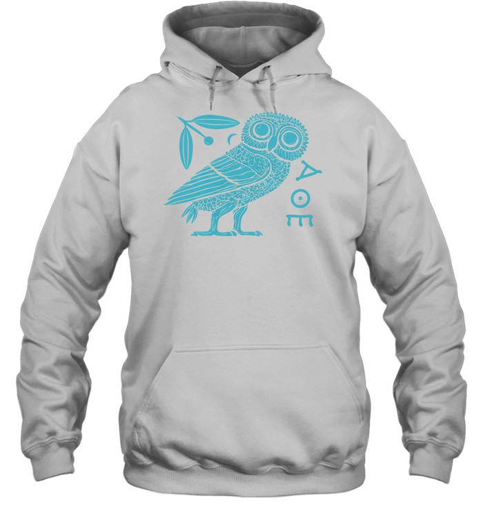 Athenian Owl Ancient Greek Coin Art 5th Century Hoodie