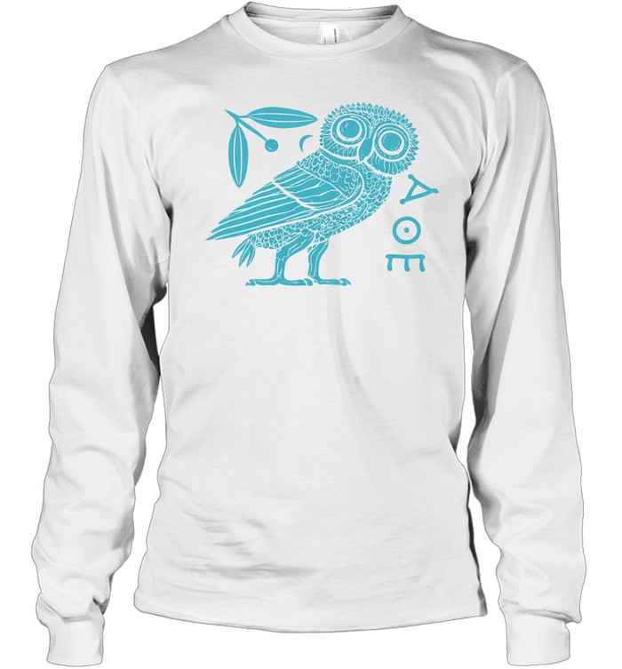 Athenian Owl Ancient Greek Coin Art 5th Century Long Sleeve Tee