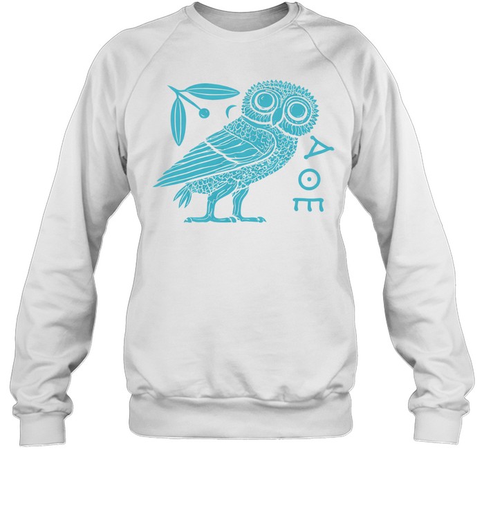 Athenian Owl Ancient Greek Coin Art 5th Century Sweatshirt