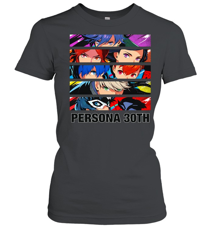 Atlus Persona 30th Protagonist Series Hero Line Up Women T-Shirt