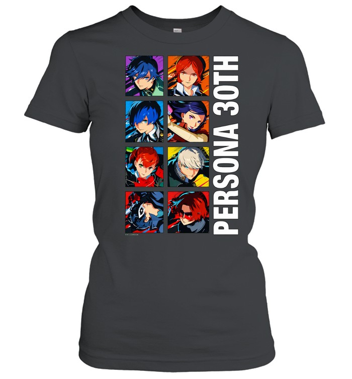 Atlus Persona 30th Protagonist Series Legacy Stack Women T-Shirt