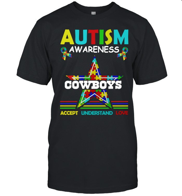 Autism awareness Dallas Cowboys accept understand love Unisex T-Shirt