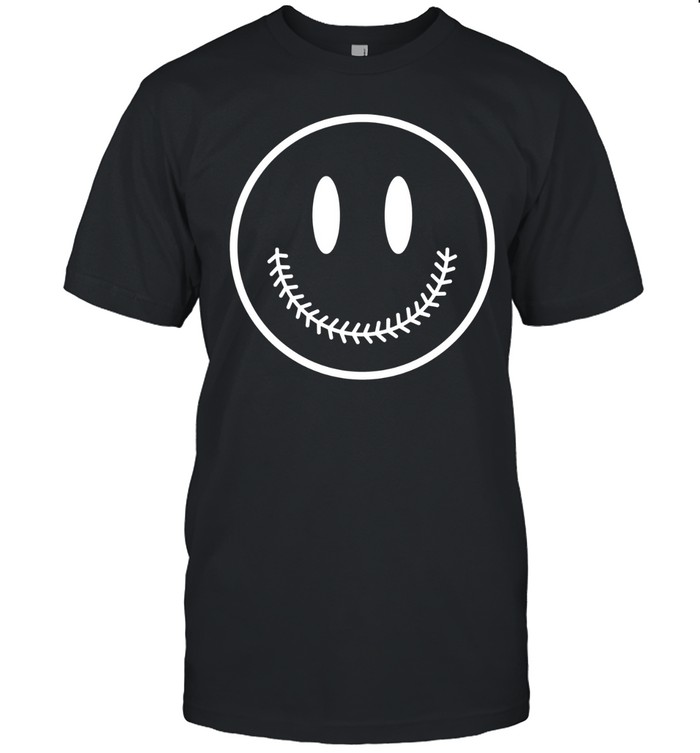 Baseball Smiley Face Unisex T-Shirt
