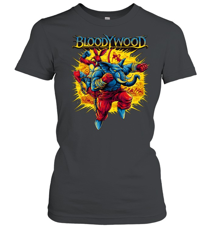 Bloodywood Elephant Warrior Indian Folk Metal Band Women T-Shirt