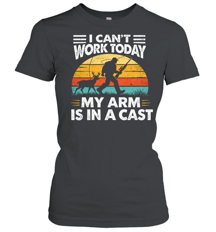 Funny Fishing For Men Women Fisherman Arm Cast Fish Women T-Shirt
