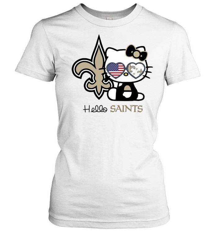 Hello Kitty New Orleans Saints Women T-Shirt