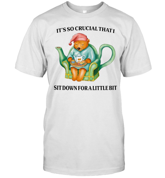 It’s So Crucial That I Sit Down For A Little Bit Bear Sleep Unisex T-Shirt