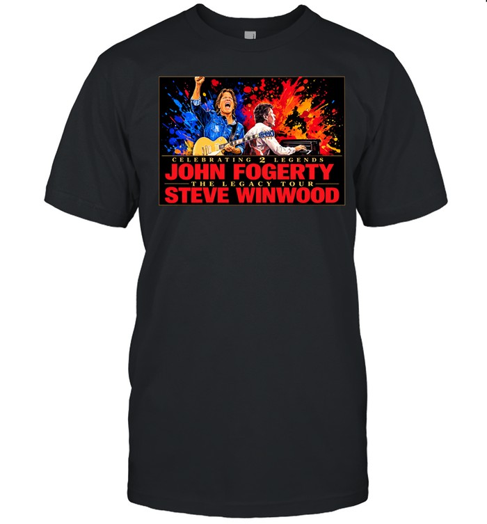 John Fogerty With Steve Winwood Celebrating 2 Legends The Legacy Tour 2026 Unisex T-Shirt
