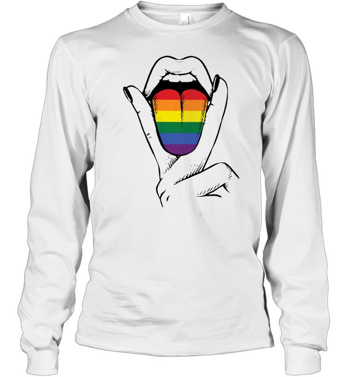 LGBT Lesbian Tongue Long Sleeve Tee