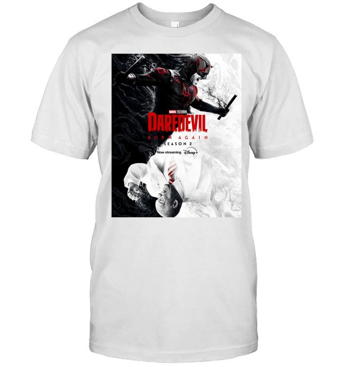 Marvel Daredevil Born Again Season 2 Two Sides Of The City Black And White Unisex T-Shirt