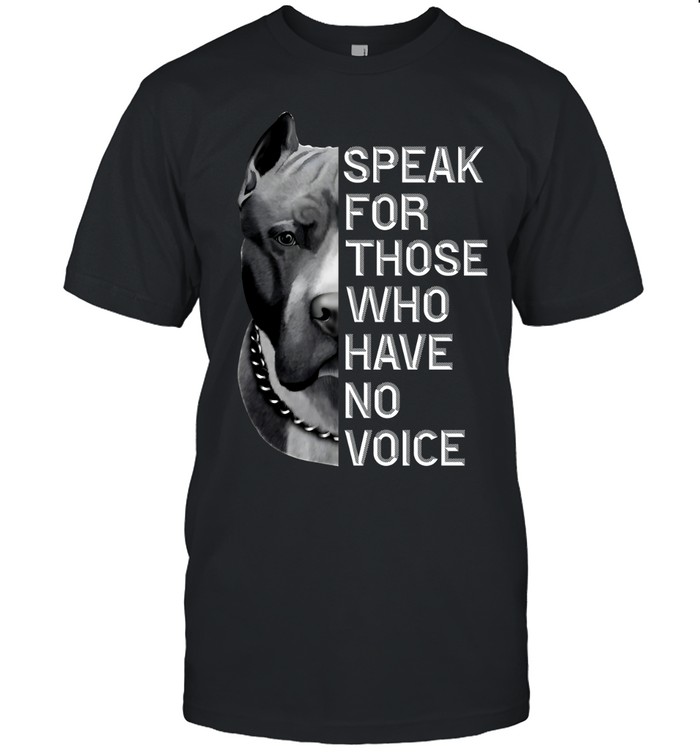 Pitbull speak for those who have no voice Unisex T-Shirt