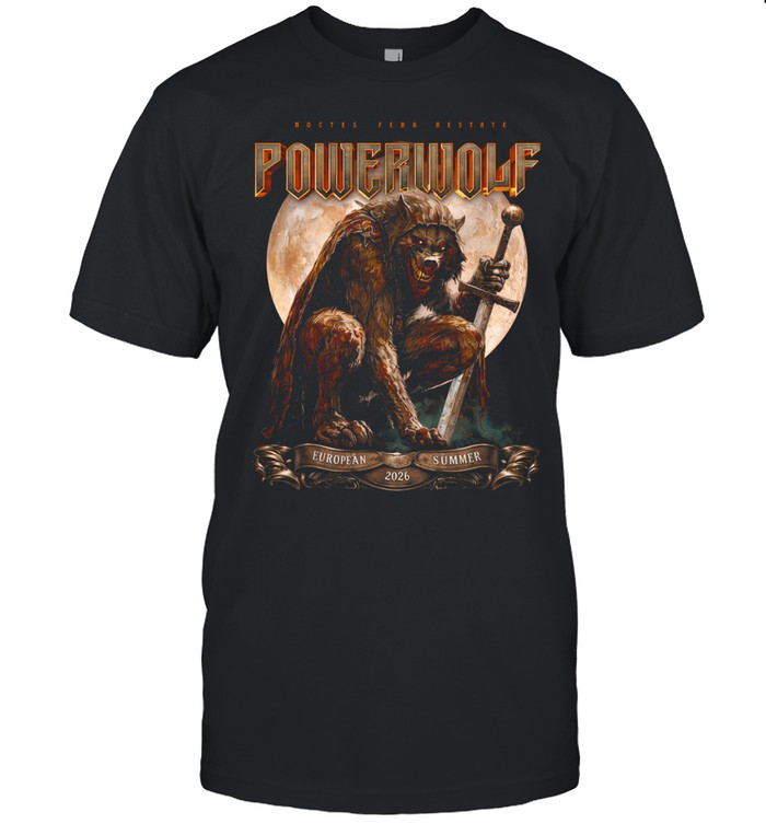 Powerwolf European Summer 2026 Tour Schedule Dates Unisex T-Shirt