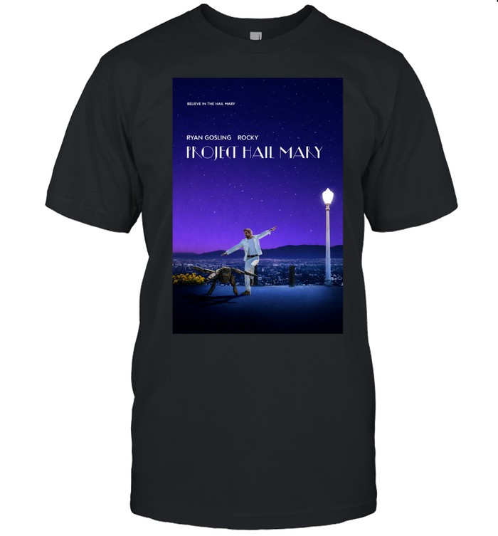 Project Hail Mary Inspired Poster La La Land Ryan Gosling Rocky Unisex T-Shirt