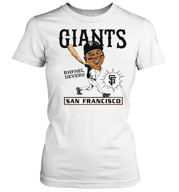 Rafael Devers San Francisco Giants Caricature Women T-Shirt
