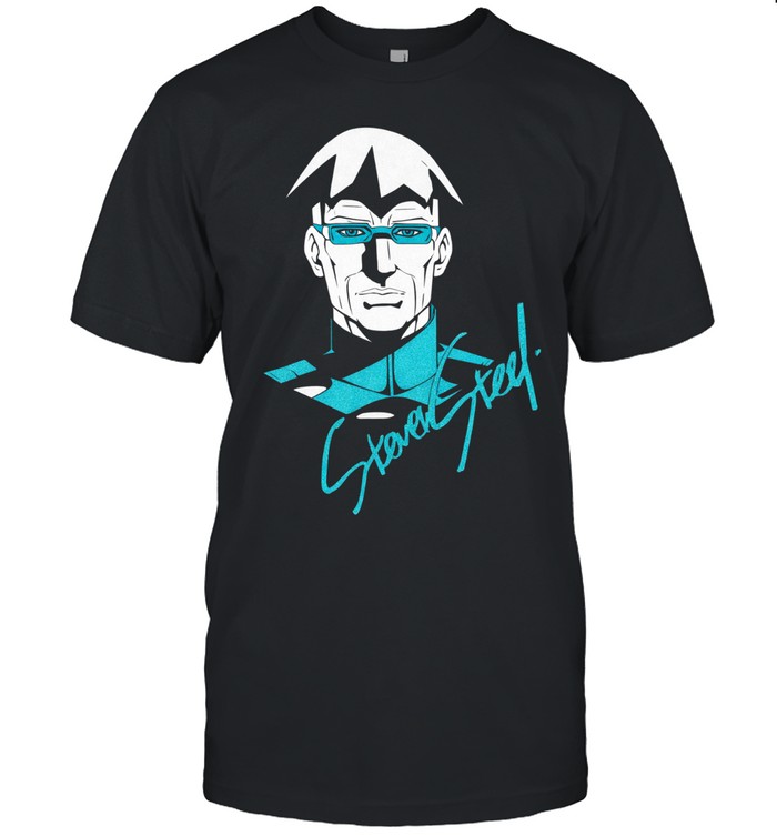 Retro Anime Male Portrait Glasses Minimal Unisex T-Shirt