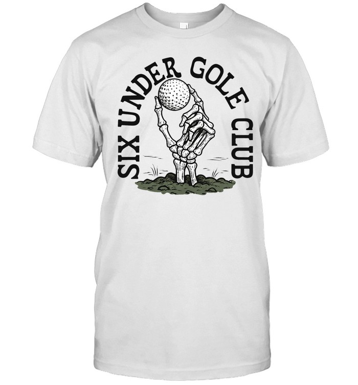 Six Under Golf Club Skleleton Hand Unisex T-Shirt