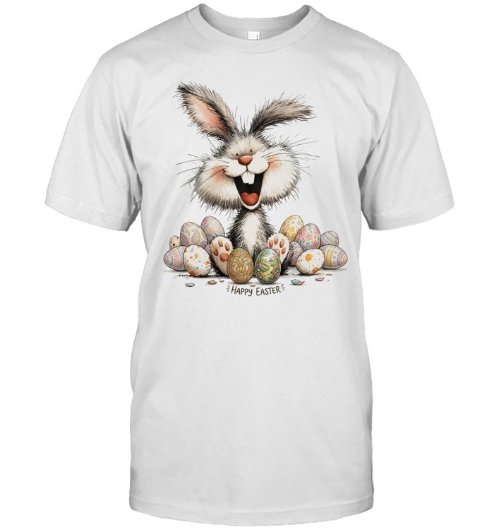 Spring Rabbit Happy Bunny Joyful Easter Unisex T-Shirt