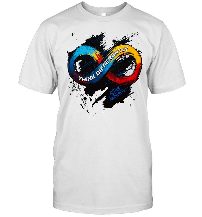 Think Differently Infinity Autism Awareness Graphic Unisex T-Shirt
