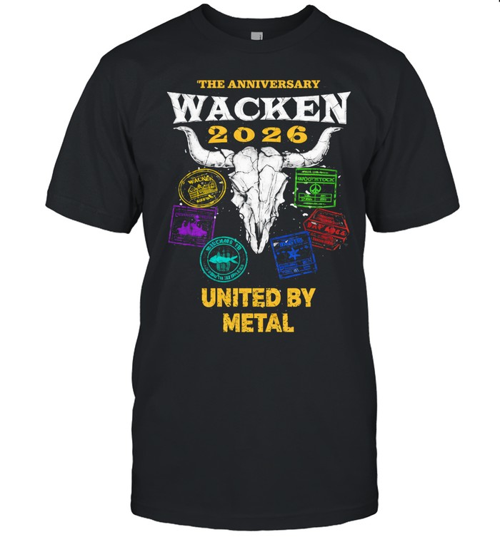 Wacken Open Air United By Metal Festival The Anniversary Metal Passport 2026 Unisex T-Shirt