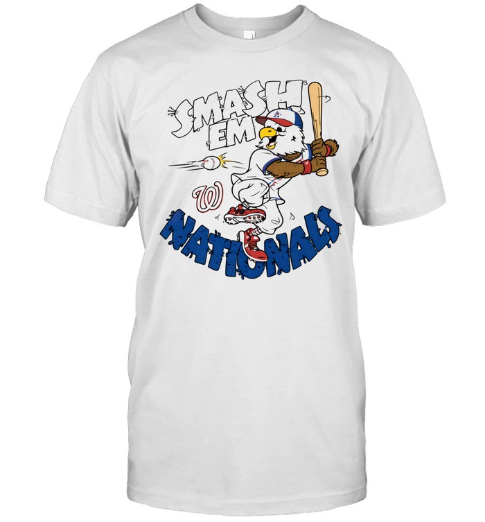 Washington Nationals Screech Smash Em Mascot Unisex T-Shirt