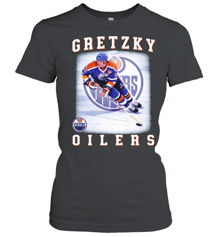 Wayne Gretzky Edmonton Oilers Photo Women T-Shirt
