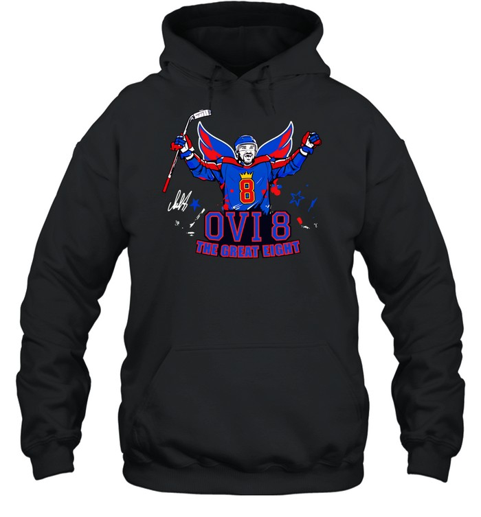 Alexander Ovechkin Washington Capitals Ovi 8 The Great Eight signature Hoodie