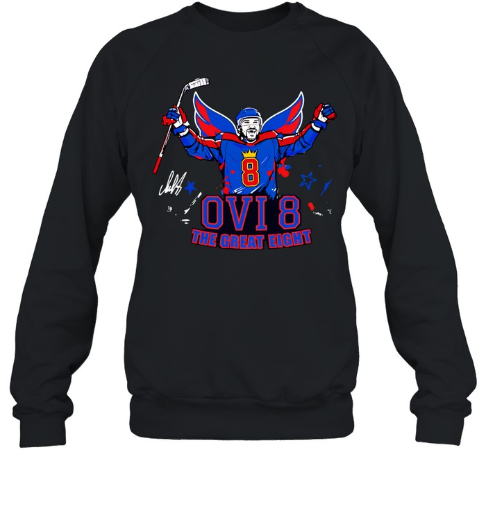 Alexander Ovechkin Washington Capitals Ovi 8 The Great Eight signature Sweatshirt