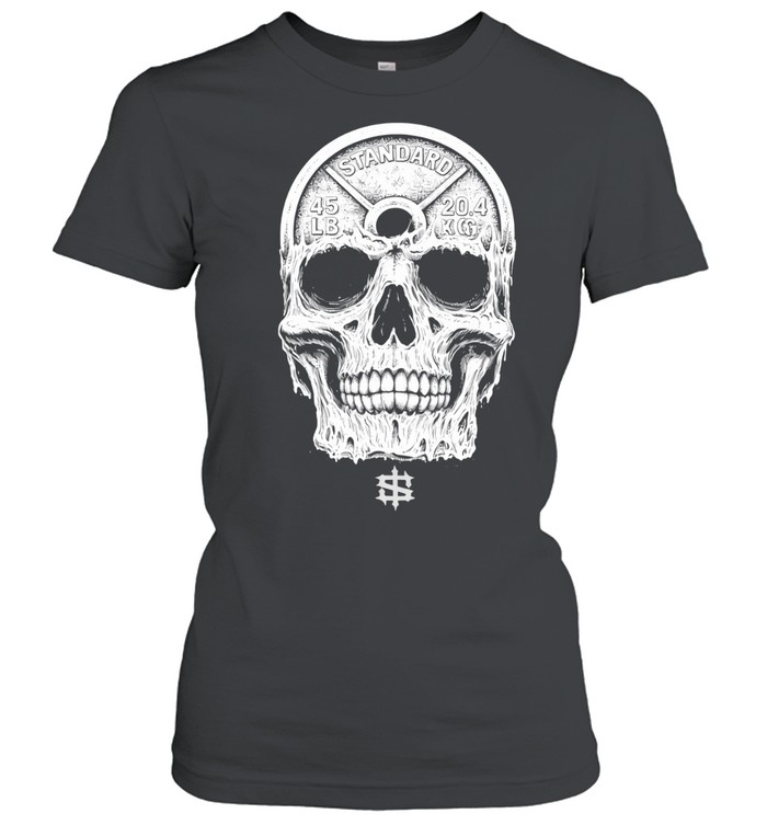 Iron Sanctuary Weights On My Mind Skull Women T-Shirt