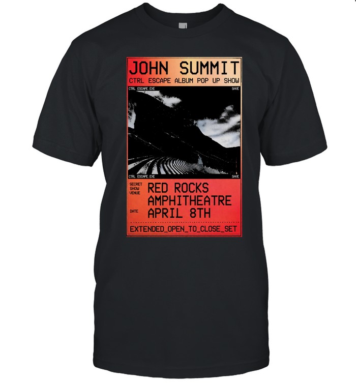 John Summit Red Rocks Amphitheatre In Morrison CO April 8 2026 Unisex T-Shirt