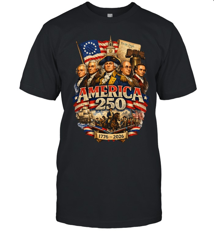 Liberty Forged America 250th Founding Fathers Unisex T-Shirt