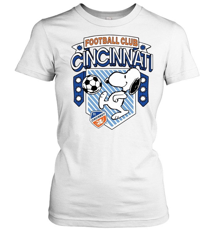 Orange FC Cincinnati x Peanuts Snoopy Women T-Shirt