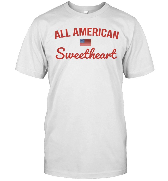 Sallie Grace All American Sweetheart Flag Unisex T-Shirt