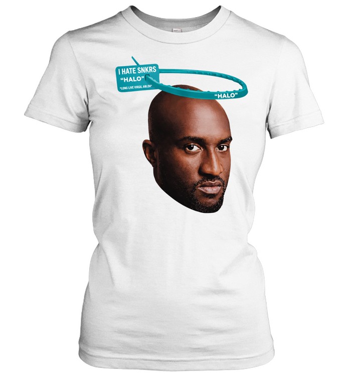 Virgil Abloh I hate Halo big face Women T-Shirt