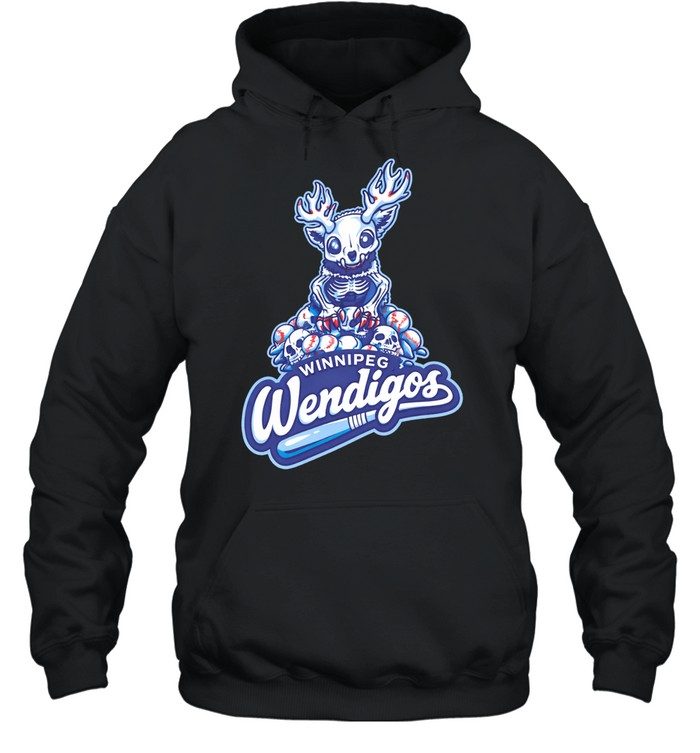 Winnipeg Wendigos skeleton baseball Hoodie