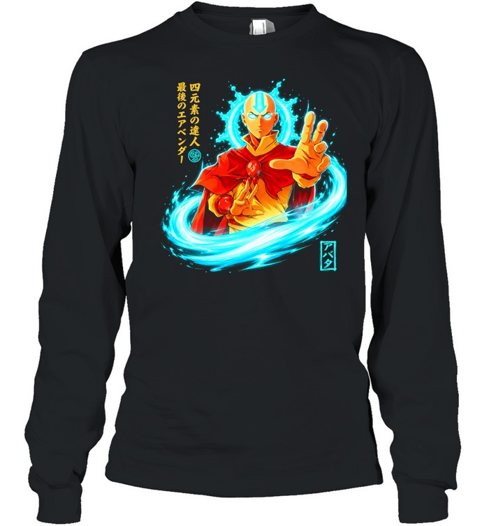 Aang The Legendary Airbender Long Sleeve Tee