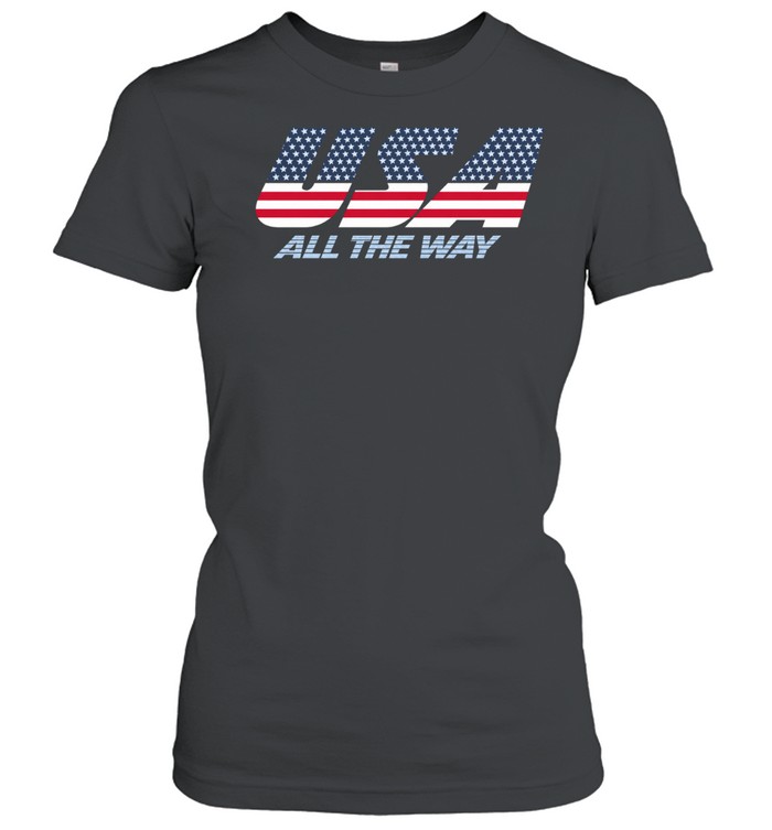 America all the way flag USA Women T-Shirt