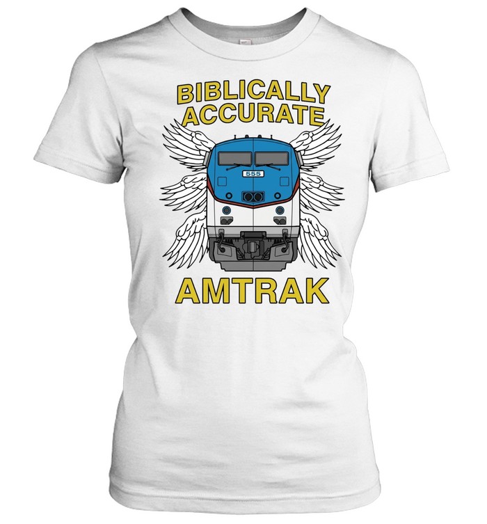 Biblically Accurate Amtrak Train Wings Women T-Shirt