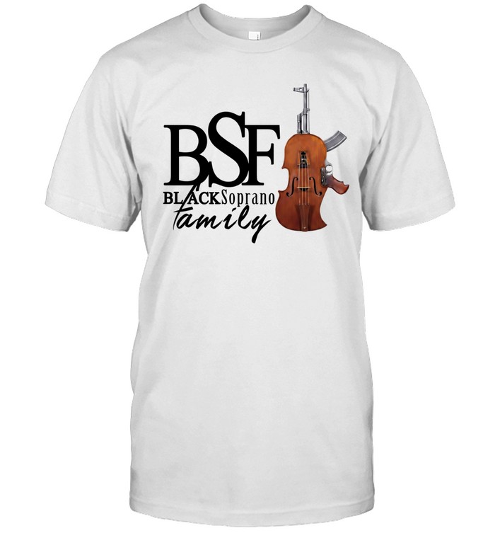 Black Soprano Family BSF guitar x AK-47 logo Unisex T-Shirt