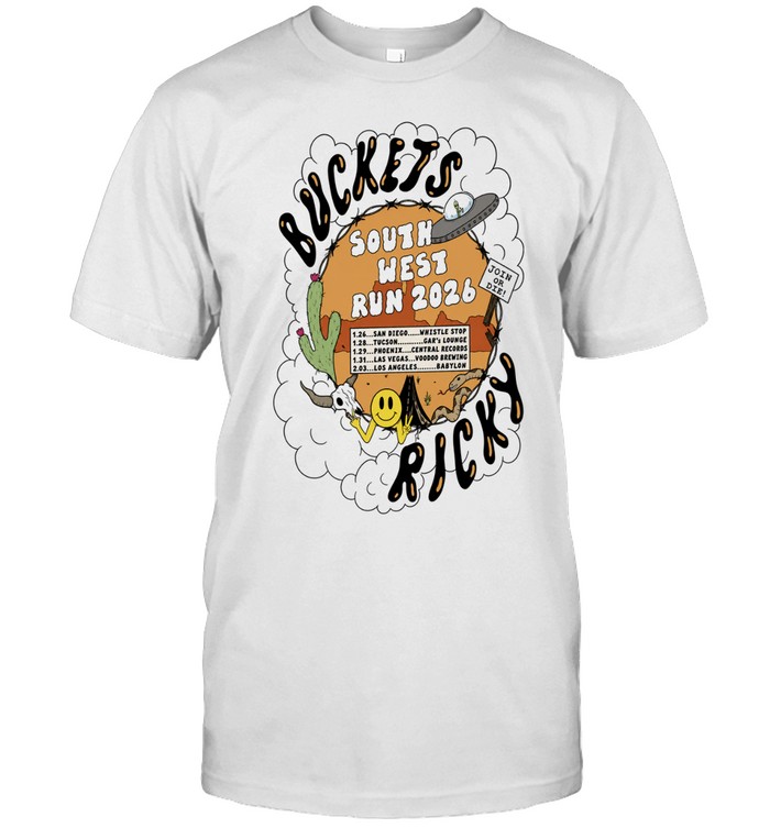 Buckets Ricky South West Run 2026 Tour Unisex T-Shirt