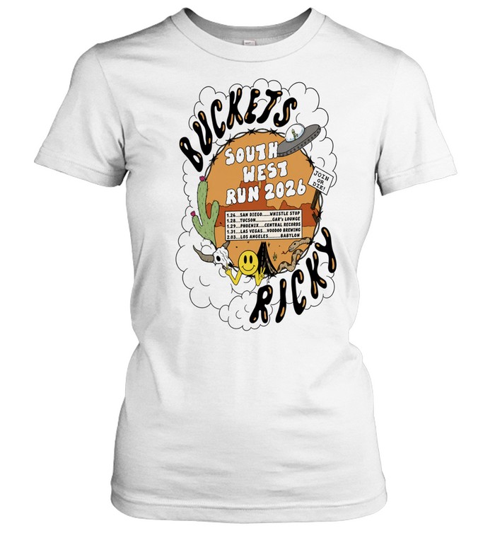 Buckets Ricky South West Run 2026 Tour Women T-Shirt
