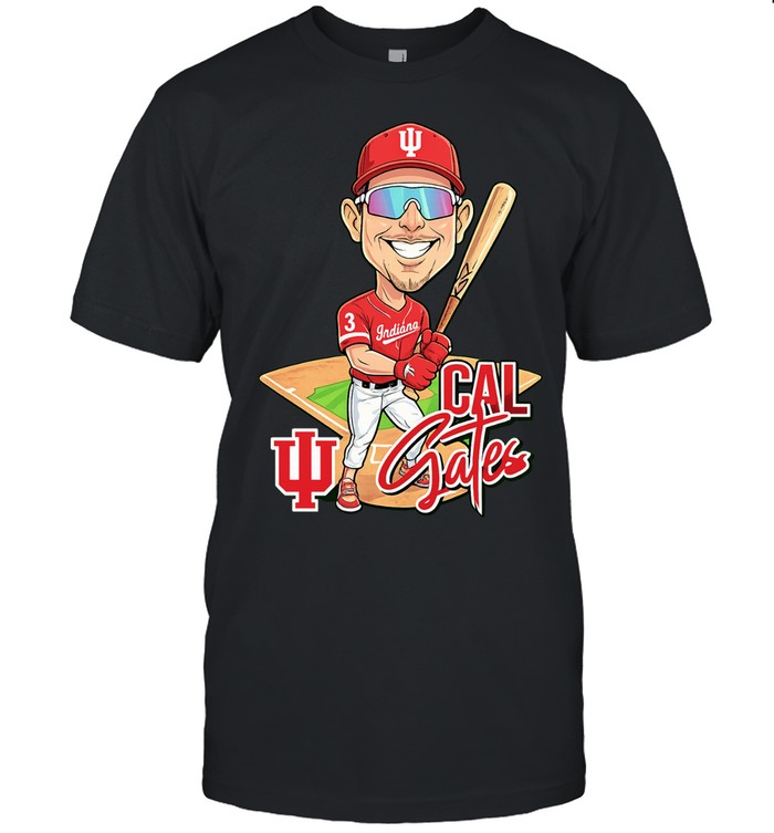 Cal Gates Caricature Indiana Hoosiers Unisex T-Shirt
