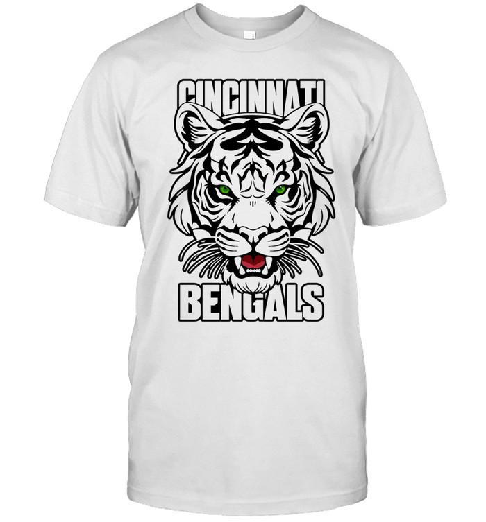 Cincinnati Bengals white Bengals head mascot Unisex T-Shirt