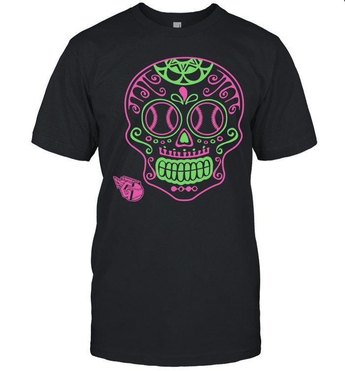 Cleveland Guardians Luxe Signature Knit Sugar Skull Unisex T-Shirt
