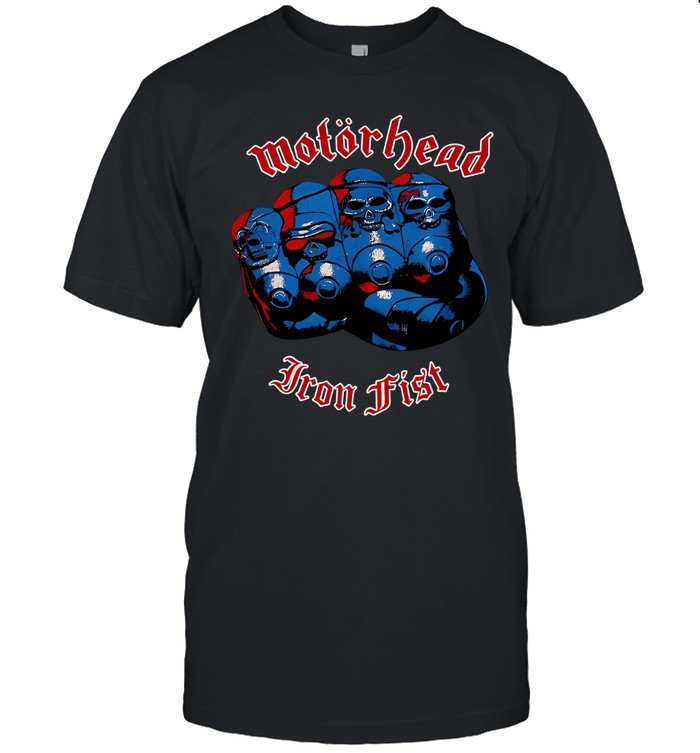 Fist Red Blue Skulls Unisex T-Shirt
