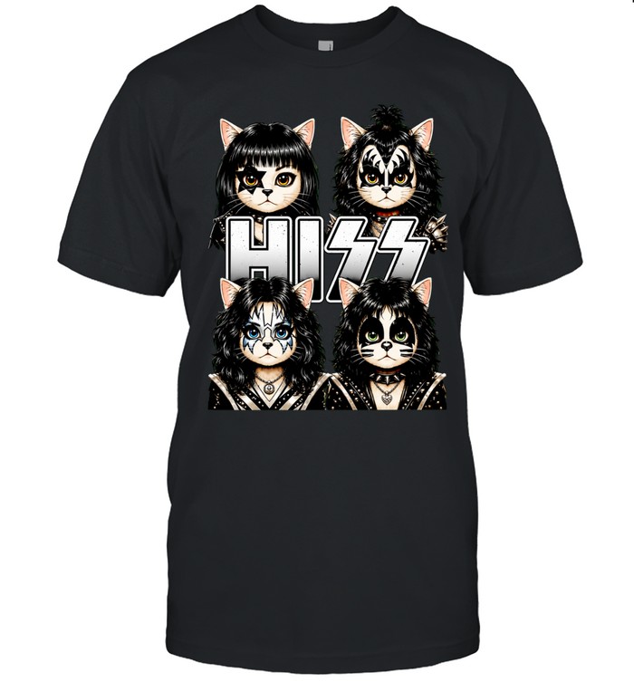 Hiss Cat Kittens Lovers Rock Rockin Unisex T-Shirt