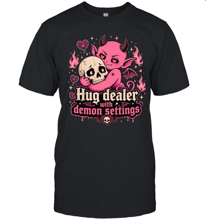 Hug Dealer With Demon Settings Cute Devil Skull Unisex T-Shirt