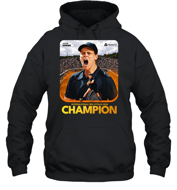 Jannik Sinner Roma Internazionali’Italia 2026 Golden Masters Hoodie