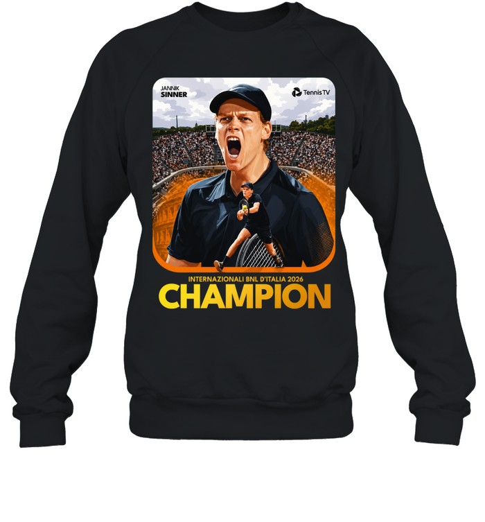 Jannik Sinner Roma Internazionali’Italia 2026 Golden Masters Sweatshirt