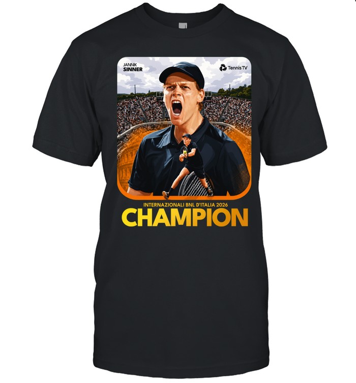 Jannik Sinner Roma Internazionali’Italia 2026 Golden Masters Unisex T-Shirt