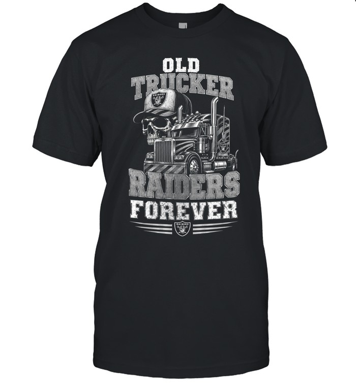 Las Vegas Raiders old trucker forever skull Unisex T-Shirt